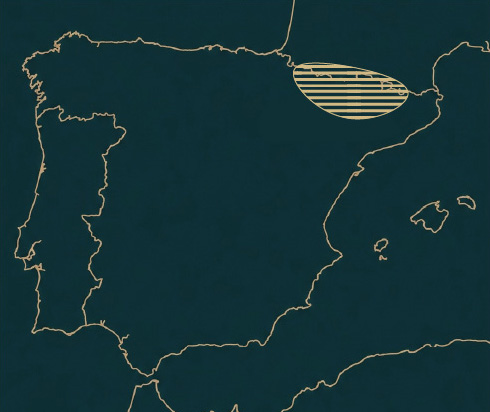 Mapa de localización de Pyrenean chamois